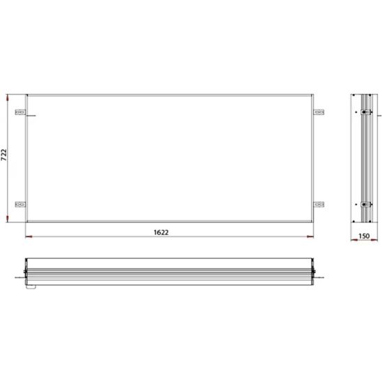 Set kast Kronenbach Cube 2.0 KB100230MB, inbouw spiegelframe Kronenbach Cube 2.0 NU1000035NU