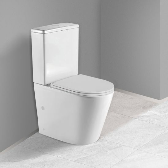 Set compacte toiletpot Oltens Jog 44500000, toiletbril Oltens Hamnes 45111000
