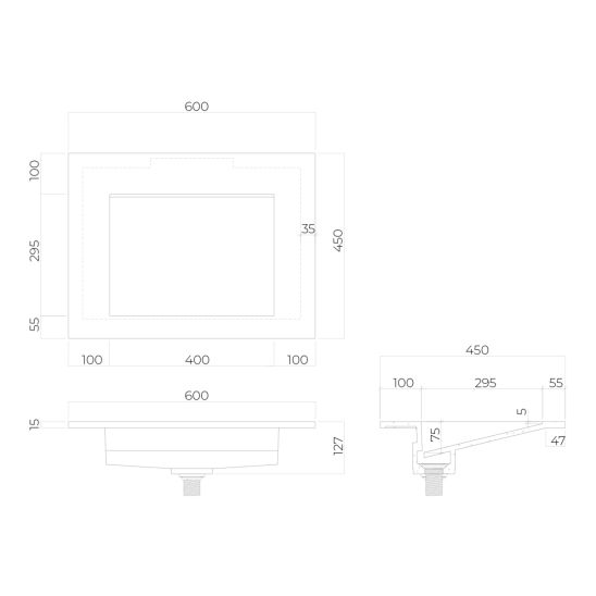 Set kast Oltens Lun Rilla 60027060, wastafel Oltens Stila 40200000