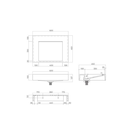 Set wastafel Oltens Stila 40000000, kast Oltens Lun 60032900