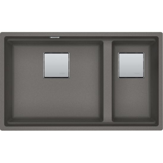 Set spoelbak van graniet Franke Kanon 125.0749.678, keukenkraan Franke Lina 115.0626.057