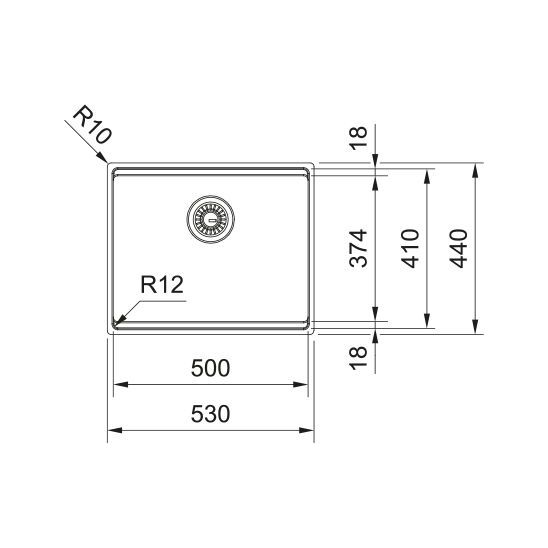 Set stalen spoelbak Franke Box 127.0749.858, keukenkraan Franke Smart Glenda 115.0747.475