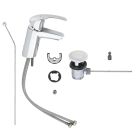 Set bad- en douchekraan Grohe Eurosmart 33300002, wastafelkraan Grohe Eurosmart 33265002