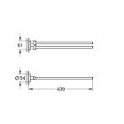 Set handdoekhanger Grohe Essentials 40371001, handdoekhanger Grohe Essentials 40364001