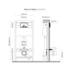 Set inbouwframe Oltens Triberg 50001000, toiletpot met softclose toiletbril Hagser Beno HGR14000042, 57102100, HGR11000045, 49301000