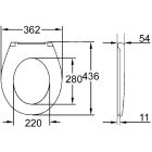 Set inbouwframe met spoelknop Grohe Solido 38811KF0, toiletpot Grohe Bau Ceramic 39427000, 39492000