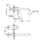 Set wastafelkraan Grohe Essence New 19967GN1, wastafelstop Grohe 65807GN0