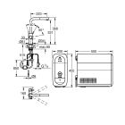 Set keukenkraan met filter Grohe Blue 31539DC0, spoelbak van graniet Grohe K700 31655AP0