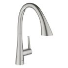 Set keukenkraan Grohe Zedra 32294DC2, spoelbak van graniet Grohe K700 31654AP0, 40535DC0