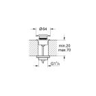 Set wastafelkraan Grohe Essence New 19408GN1, wastafelstop Grohe 65807GN0
