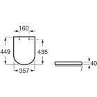 Set toiletpot Roca Gap Round A3460NLS00, inbouwframe Roca Duplo One A890070020, A801D12001, A890195000, A890063000