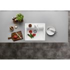 Set spoelbak van graniet Blanco Legra 6 523334, keukenkraan Blanco Mida 519418