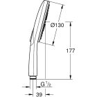 Set regendouche met arm Grohe Rainshower 26066GN0, bad- en douchekraan Grohe Grohtherm SmartControl 29119GN0, 26574GN0, 27057GN0, 27074GN0, 28362GL1