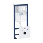 Set toiletpot Grohe Euro Ceramic 39554000, inbouwframe Grohe Rapid SL 38827000