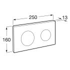Set toiletpot met softclose toiletbril Roca Gap Square A34H472000, inbouwframe Roca Duplo One A890070020, A890189206, A890063000