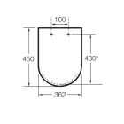 Set toiletpot Roca Meridian A34624LS00, inbouwframe Roca Duplo One A890070020, A8012A200B, A890195000, A890063000