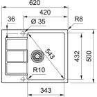 Set keukenkraan Oltens Myvat 35205300, tectoniet spoelbak Franke Sirius 2.0 143.0618.668