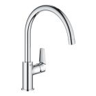 Set spoelbak van graniet Grohe K700 31654AP0, keukenkraan Grohe BauEdge 31367001, 40535000
