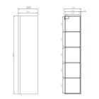 Set kast Cersanit Moduo S590-020-DSM, kast Cersanit Moduo S590-010-DSM, S590-022