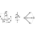 Set spoelbak van graniet Blanco Etagon 8 525892, keukenkraan Blanco Catris-S Flexo 525793