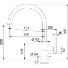 Set stalen spoelbak Franke Box 127.0453.655, keukenkraan Franke Lina 115.0626.022