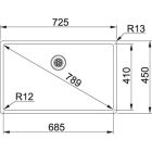 Set stalen spoelbak Franke Box 127.0453.658, keukenkraan Franke Lina 115.0626.085