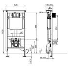 Set set toiletpot met toiletbril Villeroy & Boch Subway 3.0 4670TSR1, inbouwframe Villeroy & Boch ViConnect 92242700, 92249068