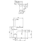 Set doucheset Omnires Slide SYSSL12GR, wastafelkraan Omnires Slide SL7715GR, SL7720GR