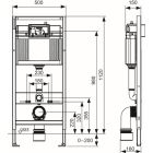 Set inbouwframe Tece Base 9400407, toiletpot met softclose toiletbril Omnires Ottawa OTTAWAMWBP, 9.240.401