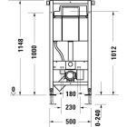 Set inbouwframe Duravit DuraSystem WD1011000000, toiletpot met softclose toiletbril Duravit D-Neo 45880900A1, WD5001031000
