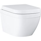 Set toiletpot met softclose toiletbril Grohe Euro Ceramic 39693000, inbouwframe met knop en afdichting Grohe Solido 39930000