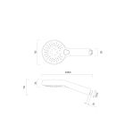 Set douchestang Oltens Alling 37300800, douchekop Oltens Driva EasyClick 37104800, 37201800