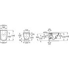 Set toiletpot Roca Gap Round A3460NLS00, inbouwframe Roca Duplo One A890070020, A801D12001, A890195000, A890063000