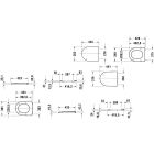 Set inbouwframe Duravit DuraSystem WD1011000000, toiletpot met softclose toiletbril Duravit D-Neo 45880900A1, WD5001031000