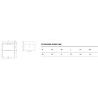 Set kast Excellent Blanko MLEX.6301.490.GN, wastafel Excellent Blanko CENL.6317.500.WH, MLEX.6303.SET.BL