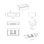 Set kast Oltens Vernal 60010400, badkamerblad op kast Oltens Tera 63029990