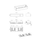Set kast Oltens Vernal 60012000, badkamerblad op kast Oltens Vernal 63007000