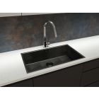 Set spoelbak van graniet Blanco Subline 500-U 525995, keukenkraan Oltens Litla 35204100