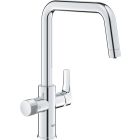 Set waterfilterkraan Grohe Blue 30595000, filter onder spoelbak Grohe Blue 40438001