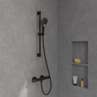 Set bad- en douchekraan Villeroy & Boch Universal Taps & Fittings TVD000653000K5, regendouche Villeroy & Boch Universal Showers TVC000001000K5, TVS109007000K5, TVD00065100000, TVC000453510K5, TVC000456000K5