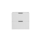 Set kast Comad Adel White ADEL WHITE 82-60-B-2S, badkamerblad op kast Comad Nature Wotan NATURE WOTAN 89-60-46 M