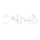 Set toiletpot Oltens Hamnes 42524000, toiletbril Oltens Hamnes 45113000