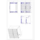 Set kast Comad Xilo XILO BLACK WOTAN 82-60-D-2S, badkamerblad op kast Comad Nature Wotan NATURE WOTAN 89-60-46 M