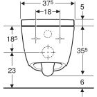 Set douche-wc Geberit AquaClean 146.350.01.1, inbouwframe Geberit Duofix 111.320.00.6, 111.815.00.1