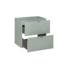 Set kast Comad Line Reed Green LINE REED GREEN D 82-60-2S, wastafel Comad Dance White UM-2060RB DANCE 60-DP