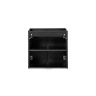 Set kast Comad Nova Black NOVA BLACK D2 82-60-2D, wastafel Comad Sky 3 SKY 3 60CM DP (E-8099-3-60)
