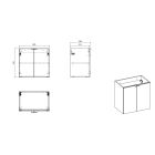 Set kast Comad Nova Oak NOVA OAK A 80-03-2D(W80-01A), kast Comad Nova Oak NOVA OAK A 82-60-2D, UN-WIKI-SW, NOVA BLACK B 89-60, NOVA BLACK A 83-27-Q(W83-04D)