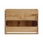 Set kast Comad Nova Oak NOVA OAK A 82-80-2S, badkamerblad Comad Nova Black NOVA BLACK B 89-80