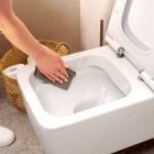 Set toiletpot met softclose toiletbril Hansgrohe EluPura Q 60293450, inbouwframe Hansgrohe iFrame universal 01022180, 66001450