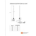 Set elektrische verwarming Luxrad Ares Elektro ARES11524509005MATERG, elektrische verwarming Luxrad GLX GLX600CZ